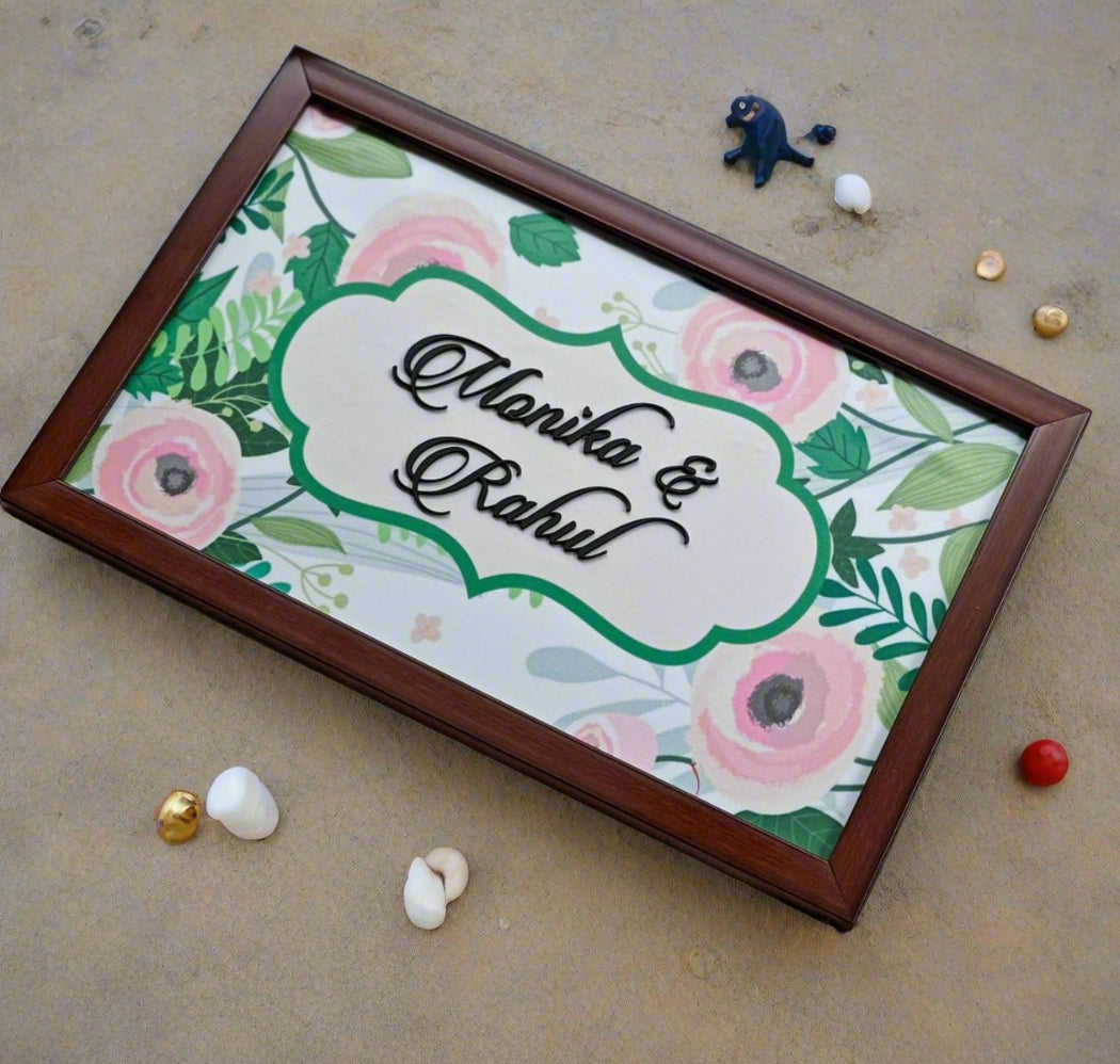 Wooden Plate UV print Acrylic Name Plate