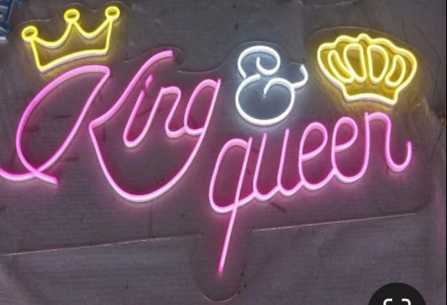 King Queen Neon Sign