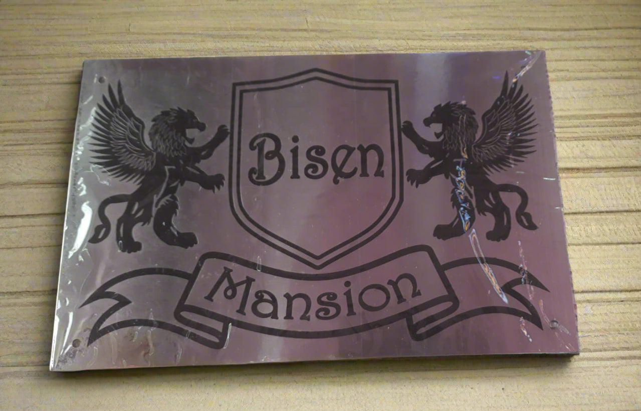 Steel(S.S.) Bisen Mansion Name Plate