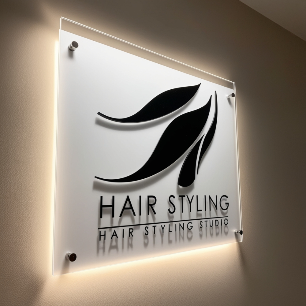 Hair styling logo