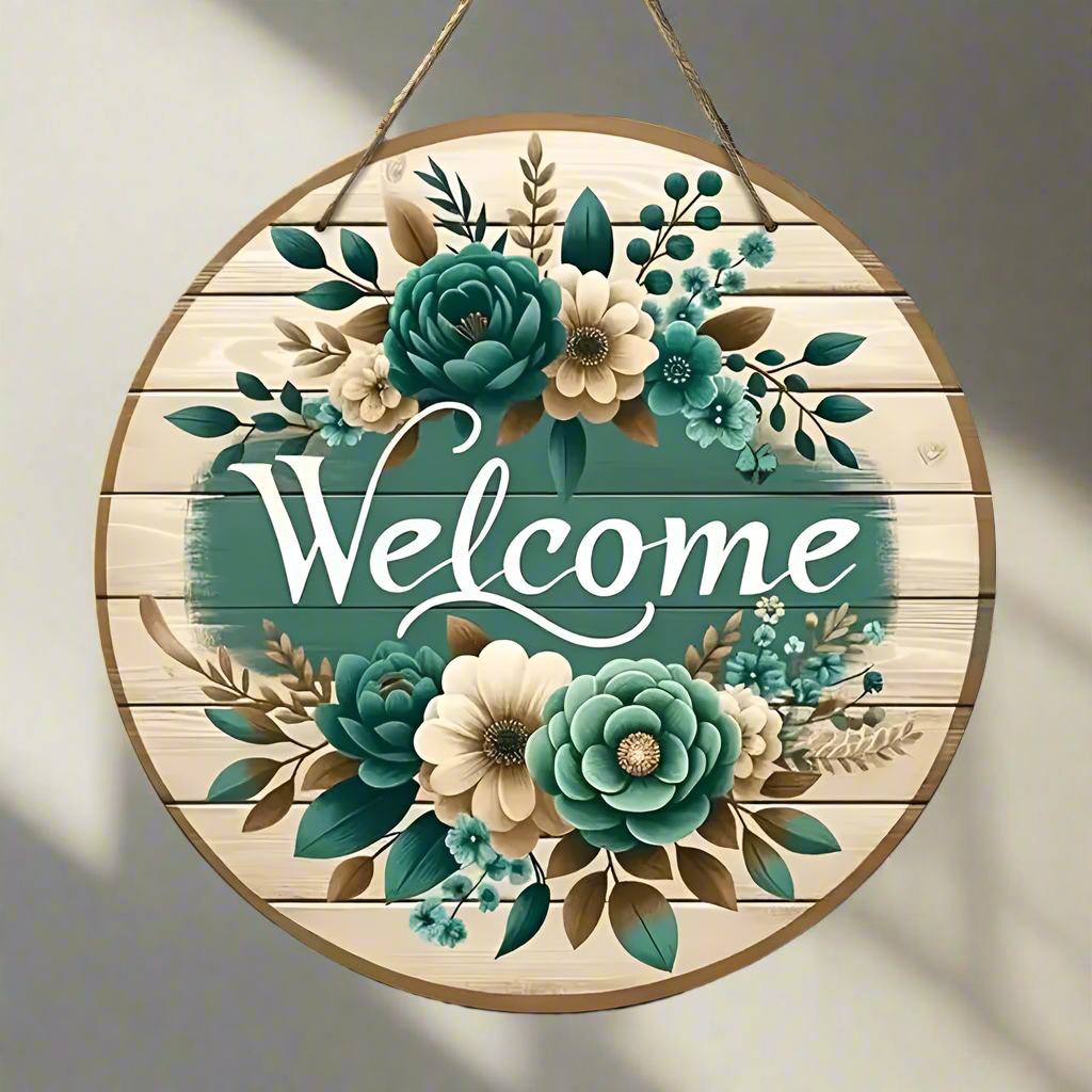 Wooden (MDF) With UV print Welcome Name Plate