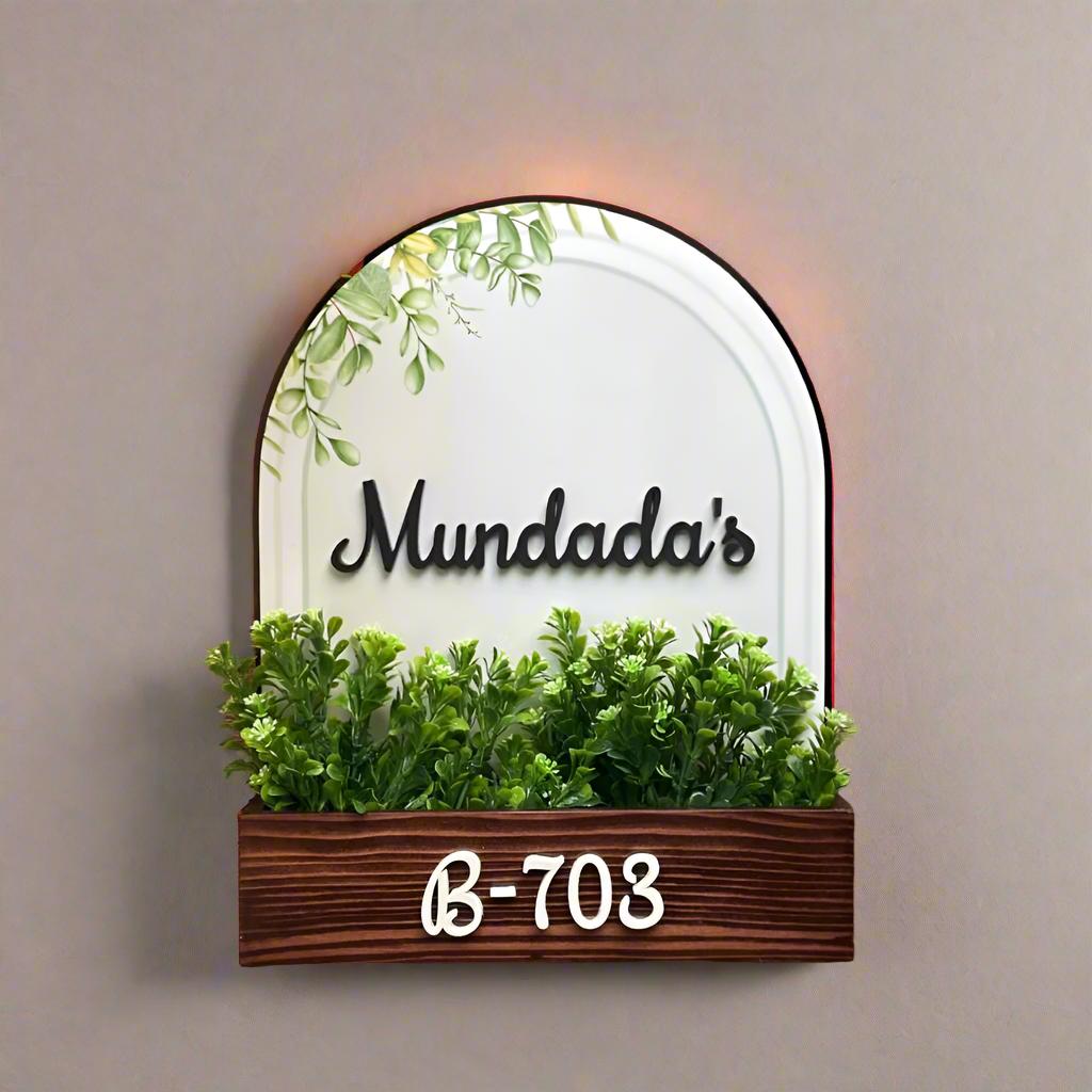 Wooden(MDF) UV Print B-708 Name Plate