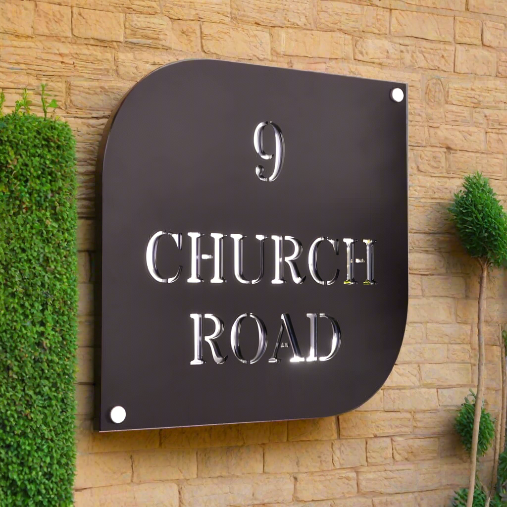 MS Steel with Acrylic 9 Name Plate